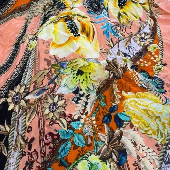 Camilla silk round neck kaftan ‘Watch the Throne’ O/S New with Tags - Picture 4 of 6